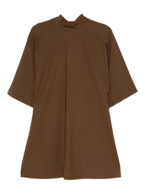 SOLOTRE high-neck mini dress - Brown - zdjęcie produktu nr 1