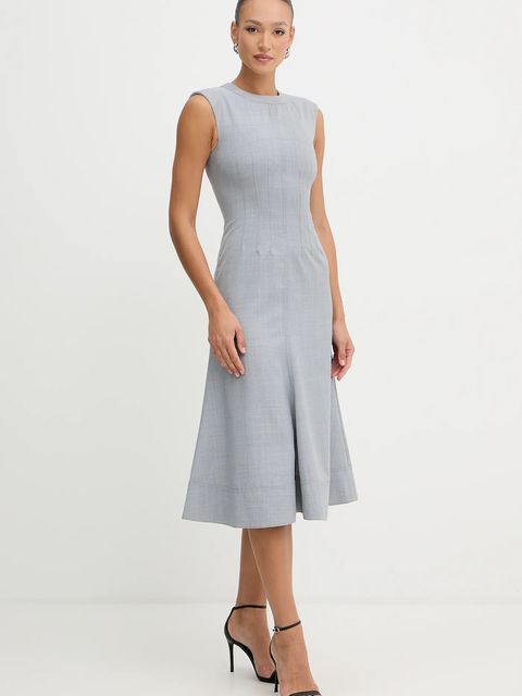 Karl Lagerfeld sukienka z domieszką wełny - zdjęcie produktu nr 2