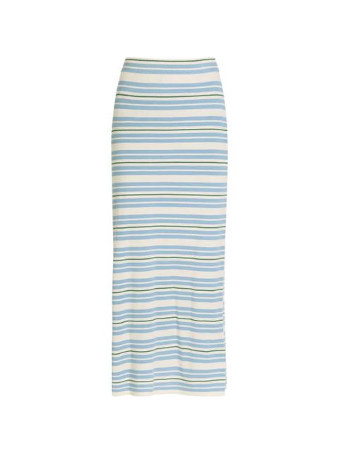 ZIMMERMANN Rebellion striped maxi skirt - Neutrals - zdjęcie produktu nr 1