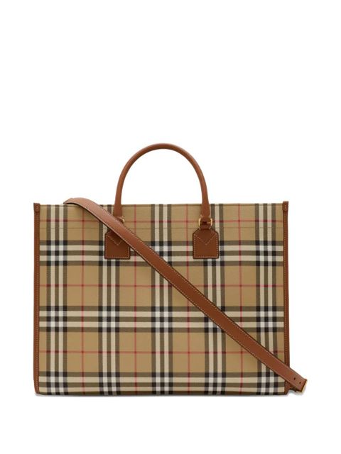 Burberry medium Freya tote bag - Brown