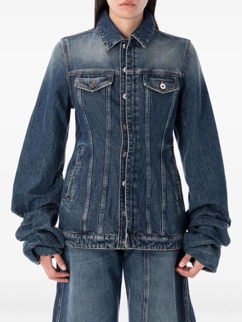 Jean Paul Gaultier balloon-sleeve denim jacket - Blue - zdjęcie produktu nr 1