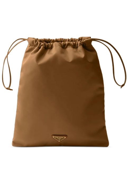 Prada drawstring clutch bag - Brown - zdjęcie produktu nr 1