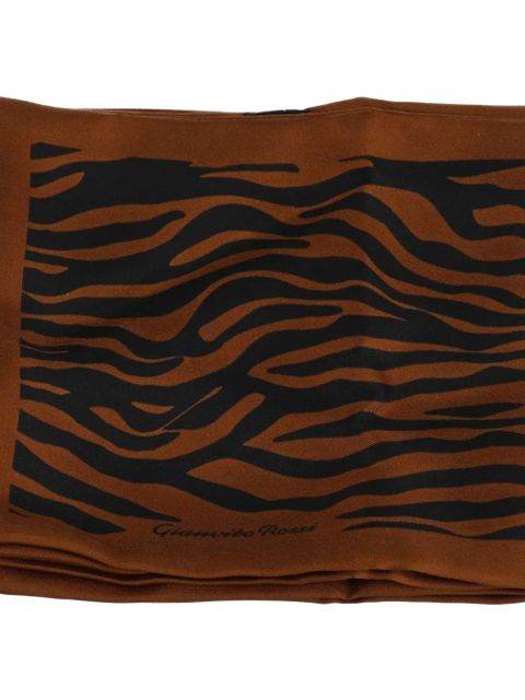 Gianvito Rossi Gianvito Rossi Womens Black/White Scarf - Brown - zdjęcie produktu nr 2