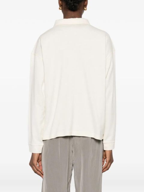 KHAITE Faithful polo top - Neutrals