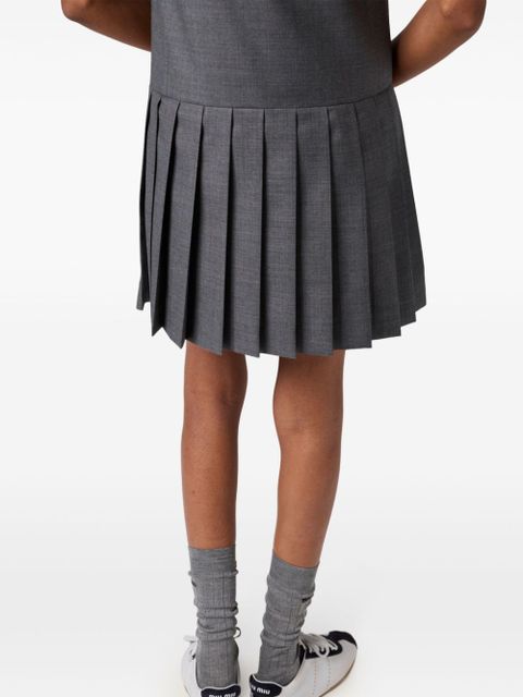 Miu Miu grisaille mini dress - Grey