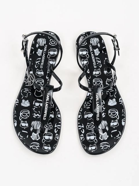 Karl Lagerfeld sandały JELLY NFT damskie kolor czarny KL80002G