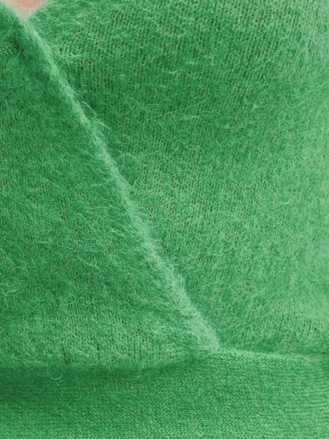 Simona Corsellini kardigan wełniany kolor zielony lekki A24CPCRP01