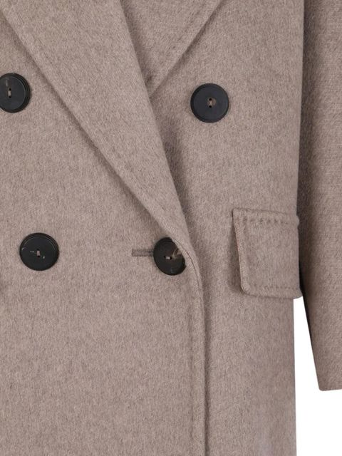 Max Mara double-breasted cashmere coat - Neutrals