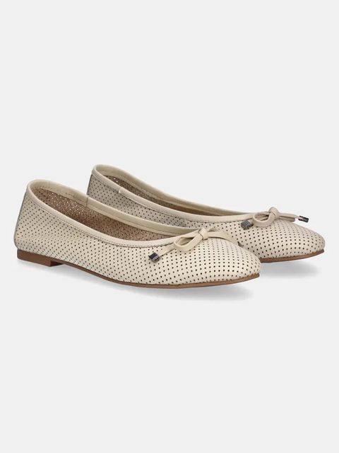 Answear.LAB baleriny skórzane kolor beżowy - zdjęcie produktu nr 1