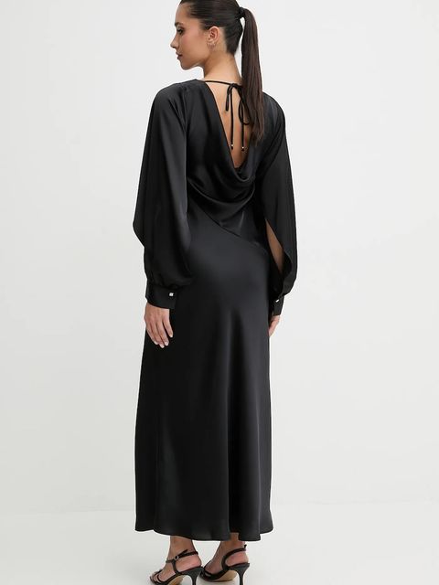 HUGO sukienka kolor czarny maxi prosta 50552970 - zdjęcie produktu nr 2