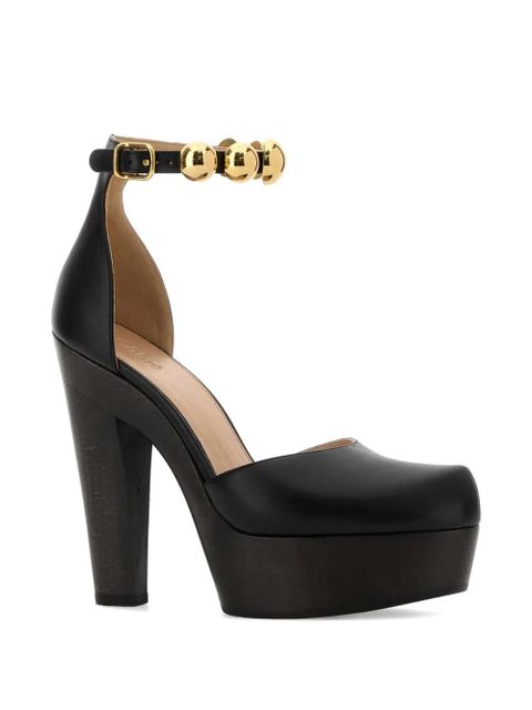 Chloé ball-strap leather pumps - Black - zdjęcie produktu nr 2