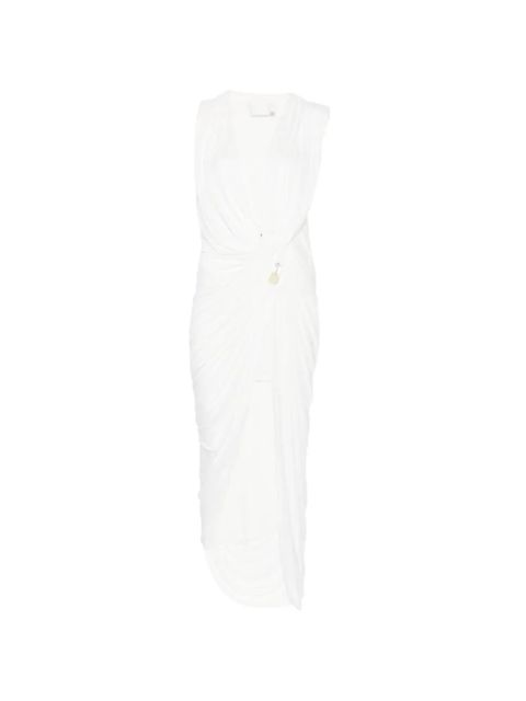 Christopher Esber Ripple ruched cut-out dress - White - zdjęcie produktu nr 1