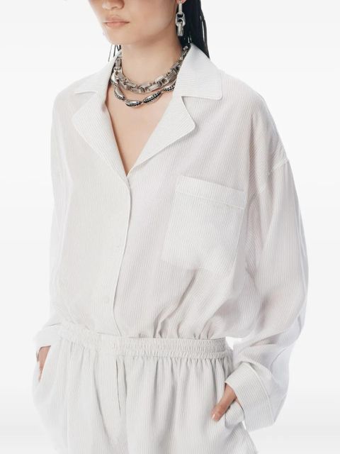 Alexander Wang striped jumpsuit - White