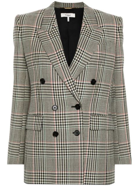 Chloé Prince of Wales tailored blazer - Neutrals
