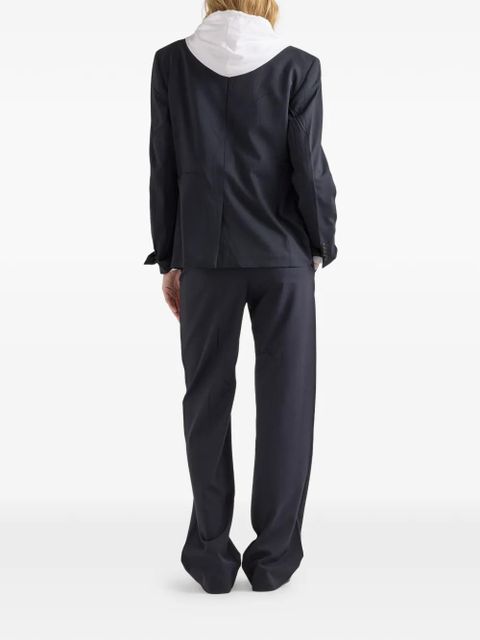 Prada single-breasted wool jacket - Blue