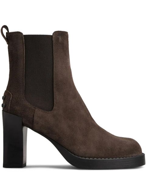 Tod's 80mm suede Chelsea boots - Brown - zdjęcie produktu nr 1