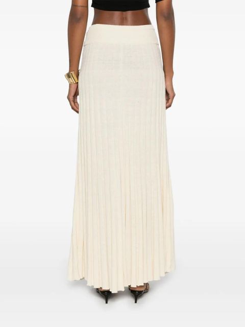 Christopher Esber pleated maxi skirt - Neutrals
