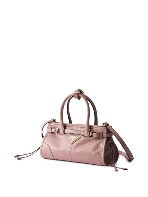 Prada mini Bonnie leather tote bag - Pink