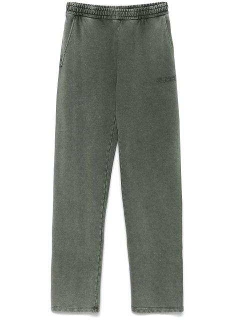 Gucci logo-embroidered cotton track pants - Green - zdjęcie produktu nr 1