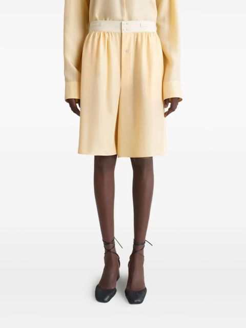 LEMAIRE button-front shorts - Yellow - zdjęcie produktu nr 2