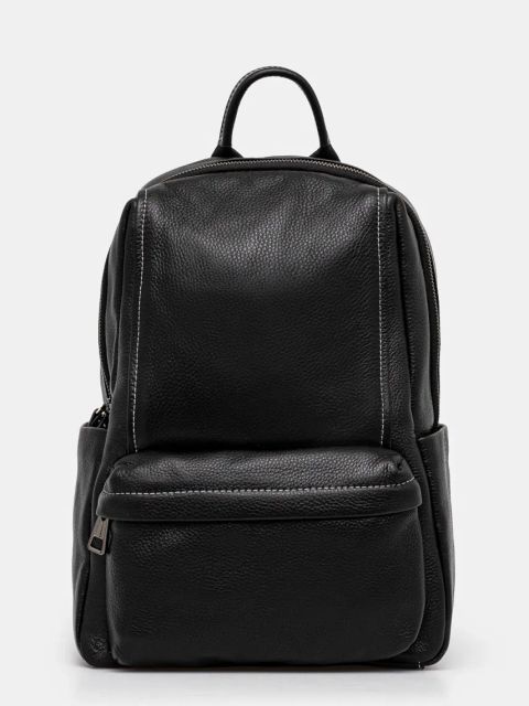 Answear.LAB plecak skórzany damski kolor czarny mały gładki