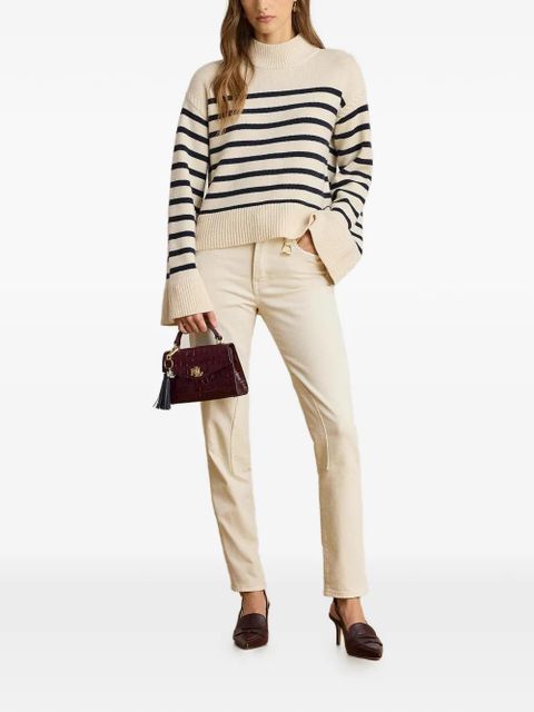 Lauren Ralph Lauren striped mock-neck sweater - Neutrals - zdjęcie produktu nr 2