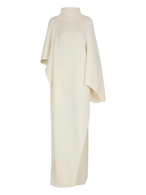 Balmain asymmetric knitted cape - White - zdjęcie produktu nr 1