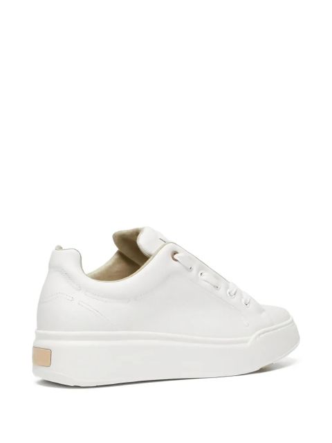 Max Mara leather lace-up sneakers - White