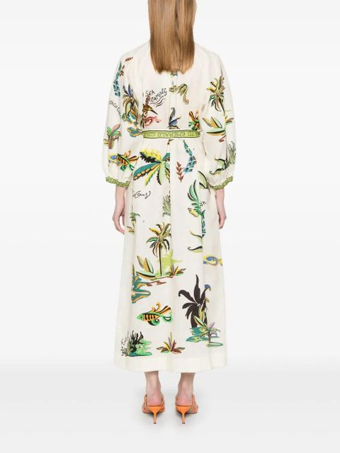 ALEMAIS Day Dream midi dress - Neutrals