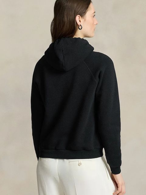Polo Ralph Lauren bluza damska kolor czarny z kapturem gładka 211943007 - zdjęcie produktu nr 2