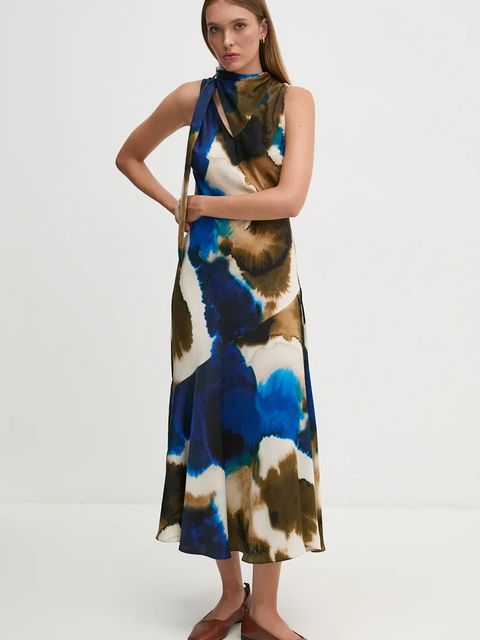 Dkny sukienka maxi rozkloszowana P4GBNU84