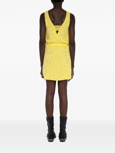 Zadig&Voltaire paisley-pattern V-neck dress - Yellow