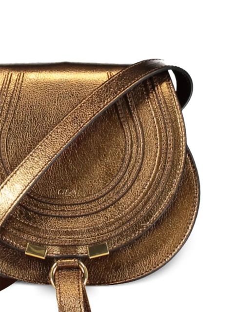 Chloé small Marcie leather shoulder bag - Brown
