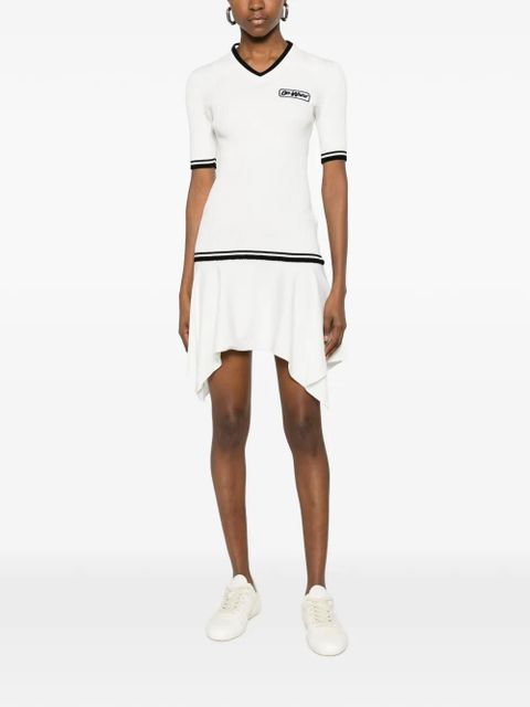 Off-White V-neck ribbed mini dress - zdjęcie produktu nr 2