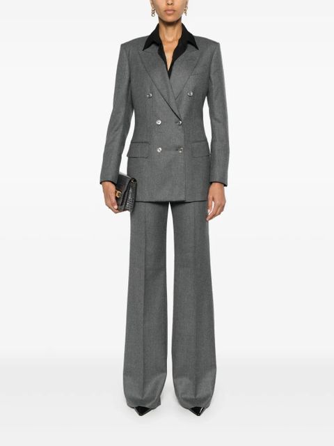 TOM FORD mélange double-breasted blazer - Grey - zdjęcie produktu nr 2
