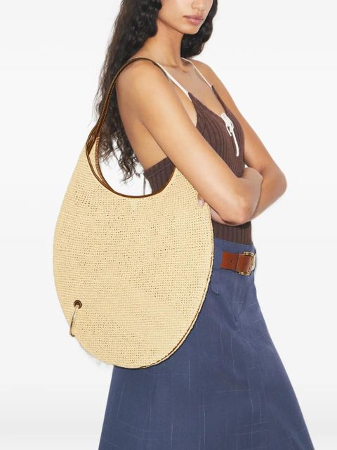 Tory Burch Pierced soft straw bag - Neutrals - zdjęcie produktu nr 2