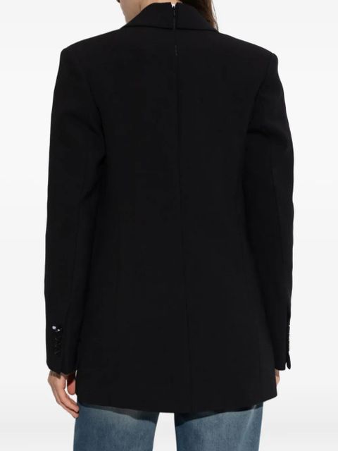 Victoria Beckham double-breasted peak-lapel jacket - Black