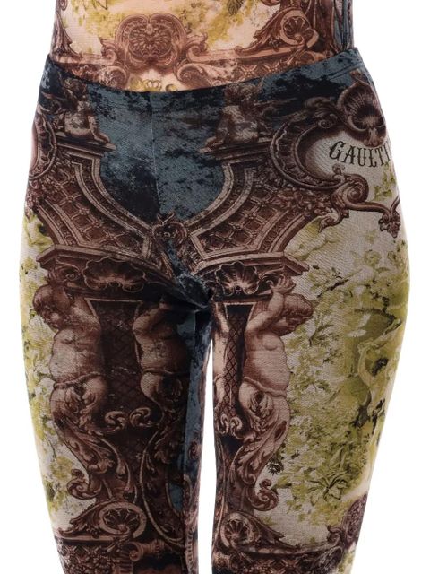 Jean Paul Gaultier mesh trousers - Brown