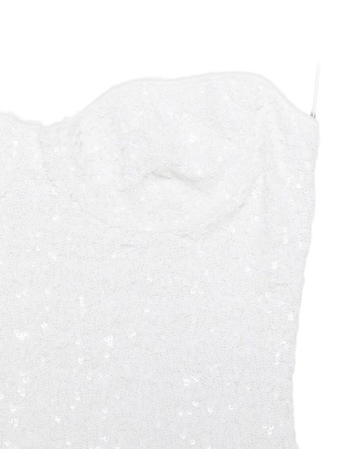 Oséree sequin-embellished underwired swimsuit - White