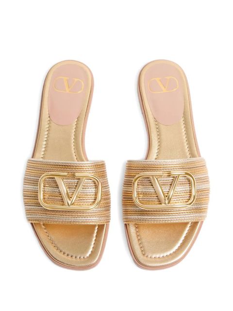 Valentino Garavani VLogo Signature sandals - Gold