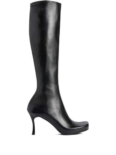 Balenciaga x Scholl 80mm square-toe boots - Black - zdjęcie produktu nr 1