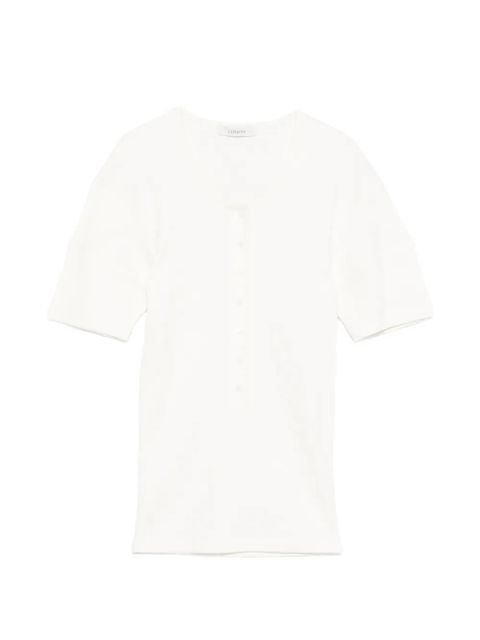LEMAIRE henley fitted top - Neutrals - zdjęcie produktu nr 1