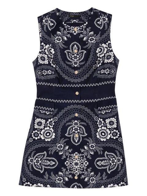Maje bandana-print button-up dress - Blue - zdjęcie produktu nr 1