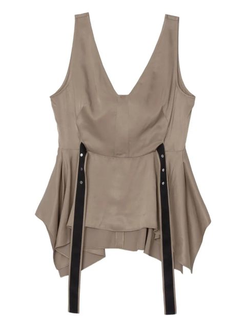 3.1 Phillip Lim V-neck peplum top - Neutrals - zdjęcie produktu nr 1