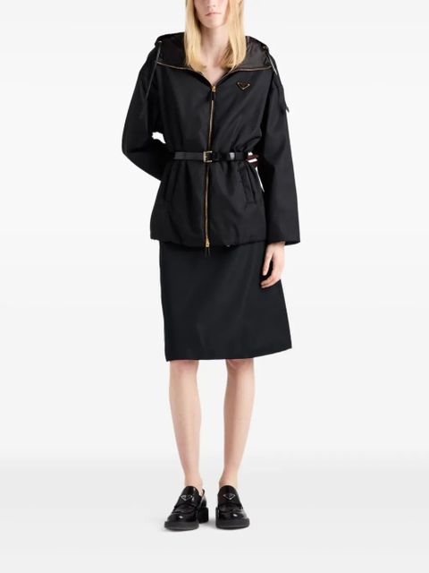 Prada logo-triangle skirt - Black - zdjęcie produktu nr 2