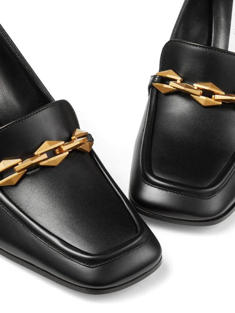 Jimmy Choo 65mm Diamond Tilda leather pumps - Black