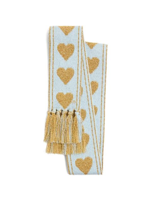 Valentino Garavani Antibes scarf with metallic fibre - Blue