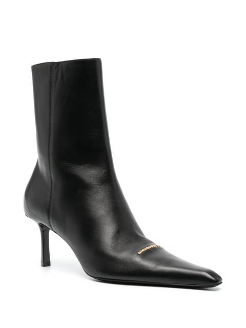 Alexander Wang Viola 77mm leather boots - Black - zdjęcie produktu nr 2