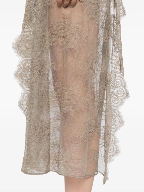 Christopher Esber floating lace dress - Green