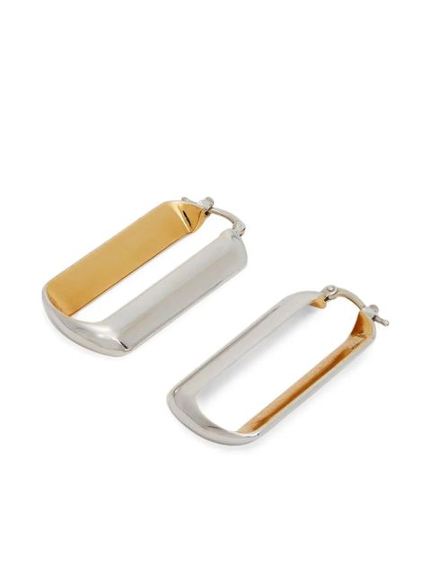 Jil Sander two-tone earrings - Silver - zdjęcie produktu nr 2